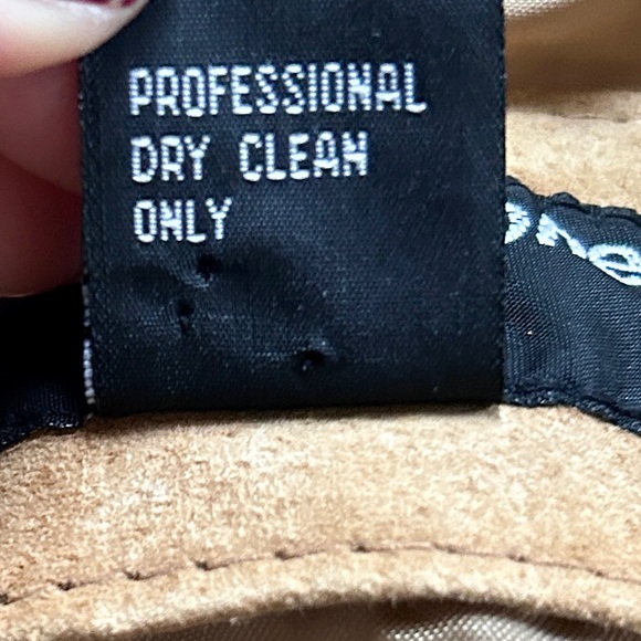 Y2K NEUTRAL ZONE Brown Suede Leather Jacket Belt Coat Indie Sleeze Western Sz 2X - Picture 16 of 16